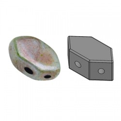 PAROS® par Puca® 7 X 4d mm Opaque Mix Blue/Green Ceramic Look - 1 0 g