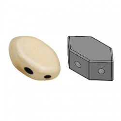 PAROS® par Puca® 7 X 4d mm Opaque Beige Ceramic Look - 1 0 g