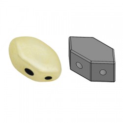 PAROS® par Puca® 7 X 4d mm Opaque Ivory Ceramic Look - 1 0 g