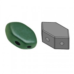 PAROS® par Puca® 7 X 4 mm Metallic Mat Dark Green Turquoise - 10 g