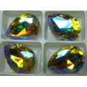 Cabochon Goccia Vetro 13x18 mm Light Topaz AB - 1 pz