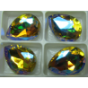 Cabochon Goccia Vetro 13x18 mm Light Topaz AB - 1 pz