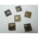 Cabochon Quadrato Pietra Dura 16 x16 mm Grigio Beige - 1 pz