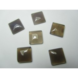 Square Cabochon 16 x 16 mm Beige- Grey- 1 pc