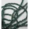 Rondelle Sfaccettate in Vetro 3 x 2 mm Sea Green AB - 1 Filo da circa 41 cm