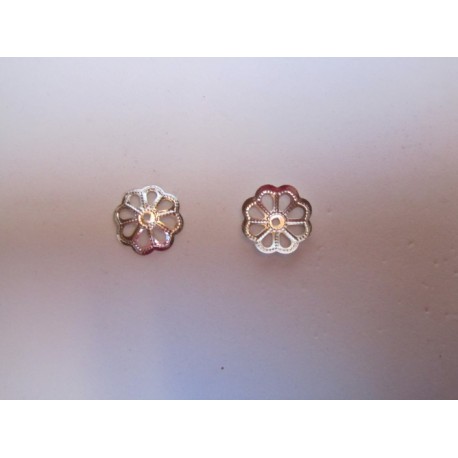 Coppetta Filigrana 11 mm Color Argento - 10 pz