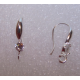 Monachella in Ottone con Strass 20x9 mm Color Nichel - 2 pz