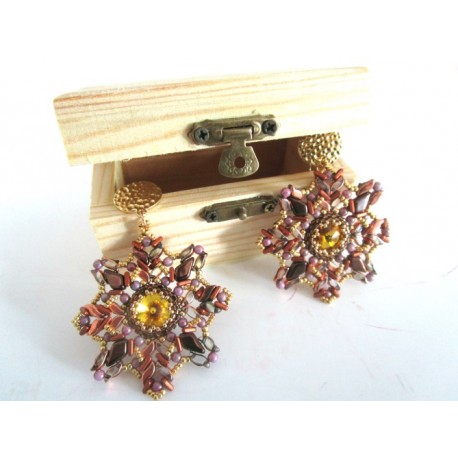 Kit Orecchini Christmas Star con Bauletto (kit materiali)