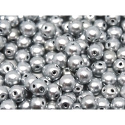 RounDuo® Beads 5 mm Chalk White Shimmer - 30 pcs 