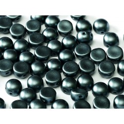 Cabochon Doppio Foro 6 mm Pastel Dark Grey - 10 pz