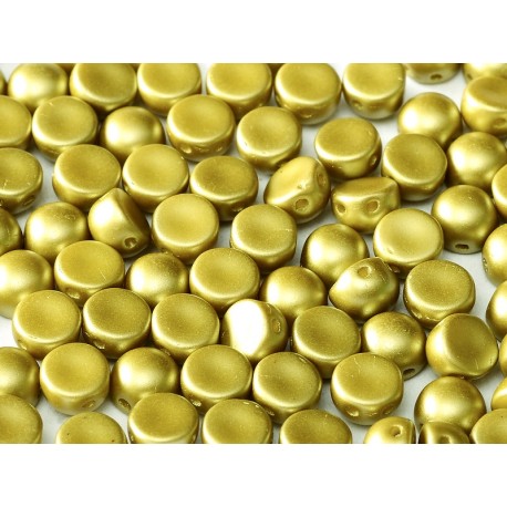 Cabochon Doppio Foro 6 mm Pastel Lime - 10 pz