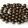 Cabochon Doppio Foro 6 mm Jet Bronze - 10 pz