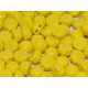 Cabochon Doppio Foro 6 mm Opaque Lemon - 10 pz