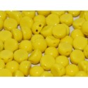 Cabochon Doppio Foro 6 mm Opaque Lemon - 10 pz