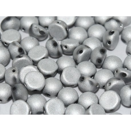 Cabochon Doppio Foro 6 mm Crystal Labrador Full Matted - 10 pz