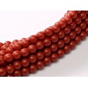 Perle Cerate in Vetro 4 mm Dark Coral - 50 Pz