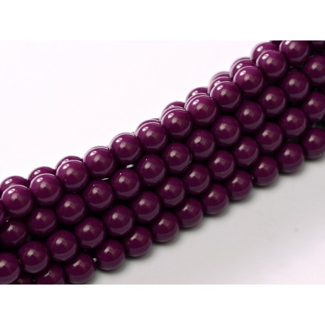 Perle Cerate in Vetro 4 mm Eggplant - 50 Pz