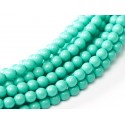 Perle Cerate in Vetro 4 mm Turquoise Blue - 50 Pz