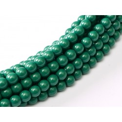 Glass Pearls 6 mm Green Jade - 25 pcs