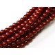 Perle Cerate in Vetro 8 mm Cranberry - 25 Pz