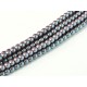 Perle Cerate in Vetro 3 mm Pearl Shell Plum - 50 Pz
