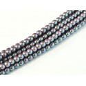 Perle Cerate in Vetro 3 mm Pearl Shell Plum - 50 Pz
