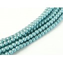 Perle Cerate in Vetro 3 mm Pearl Shell Silver Blue - 50 Pz