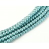 Perle Cerate in Vetro 3 mm Pearl Shell Silver Blue - 50 Pz