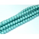 Perle Cerate in Vetro 3 mm Pearl Shell Turquoise - 50 Pz