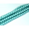 Perle Cerate in Vetro 3 mm Pearl Shell Turquoise - 50 Pz
