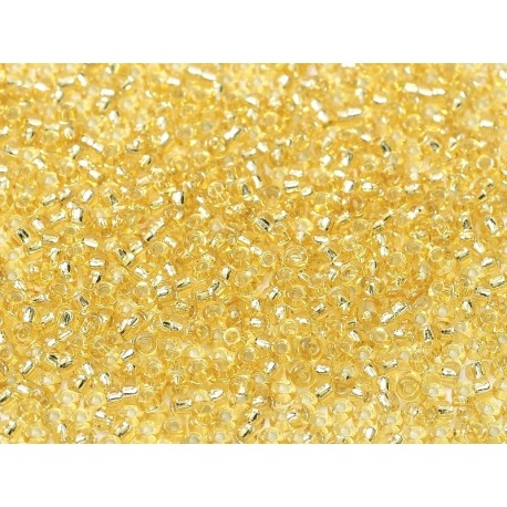 Rocailles Miyuki 15/0 Gold Silver Lined - 10 g