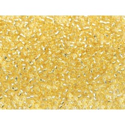 Rocailles Miyuki 11/0 Gold Silver Lined - 10 g - cod. 0001