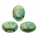 Samos® par Puca® 5x7 mm Opaque Green Turquoise Picasso - 10 g