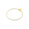 Brass Earring Hoop/Circle Link 40 mm Openable - 1 pc