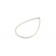 Connettore Goccia Liscio 47x 30 mm in Ottone Color Argento -1 pz