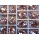 Cabochon Goccia Vetro Alta Qualità 13x18 mm Amethyst/Patina Retinata Argentata - 1 pz