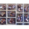 Cabochon Goccia Vetro Alta Qualità 13x18 mm Light Lilac/Patina Retinata Argentata - 1 pz
