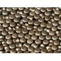 Diabolo Shape Beads 6x4 mm Pastel Light Brown - 30 pz