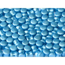 Diabolo Shape Beads 6x4 mm Pastel Turquoise- 30 pcs