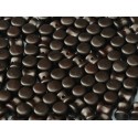 Diabolo Shape Beads 6x4 mm Pastel Dark Brown - 30 pz