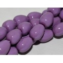 Gocce/Pere di Boemia Lisce 11 x 8 mm Hollyhock Purple - 4 pz