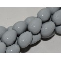 Gocce/Pere di Boemia Lisce 11 x 8 mm Grey Mist - 4 pz