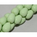 Gocce/Pere di Boemia Lisce 11 x 8 mm Light Spring Green - 4 pz