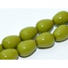 Gocce/Pere di Boemia Lisce 11 x 8 mm Pea Green - 4 pz