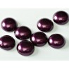 Cabochon Cerato in Vetro di Boemia Tondo 14 mm Purple - 2 pz